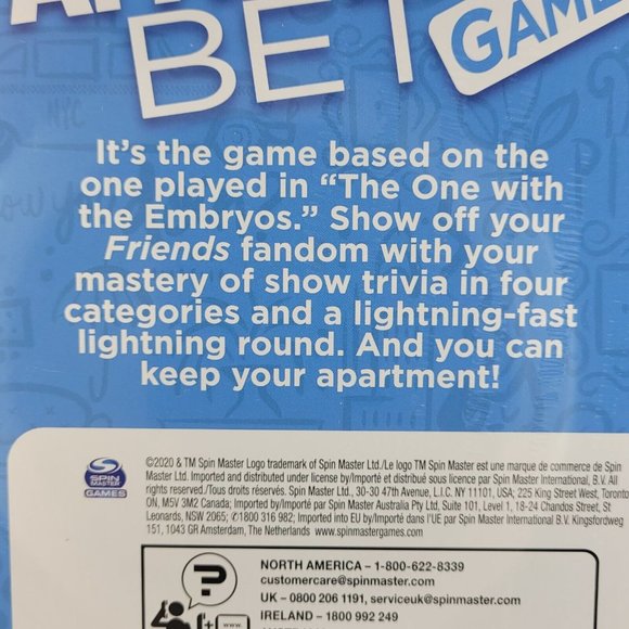 Friends TV Series Board Game The One With The Apartment Bet Trivia New - Picture 5 of 10
